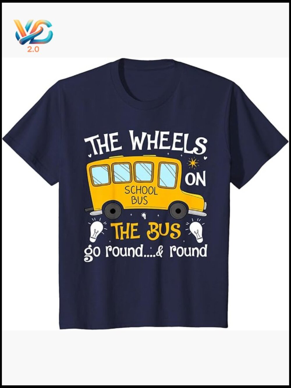 Wheels On The Bus Toddler Kids Boys Graphic Tee Back to School First Day